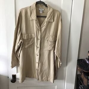 Bridgewater Studio linen long sleeve button up 24W
